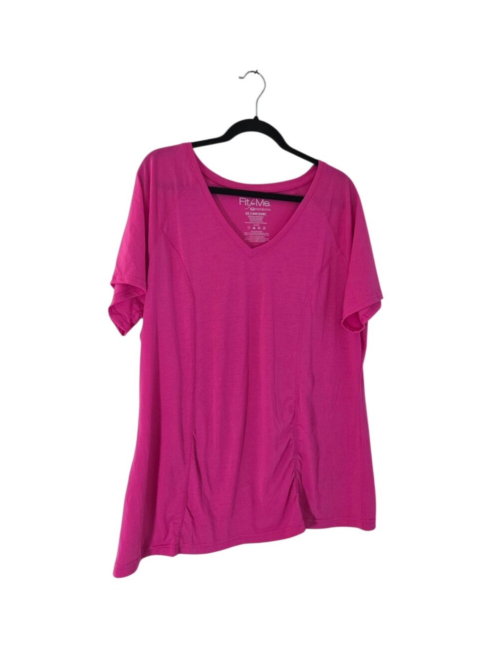 Fit For Me V-Neck Short Sleeve Top Sze 2X